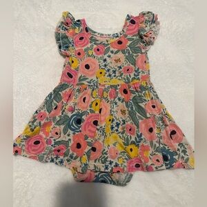 Little Sleepies 18-24mo Secret Garden SS Bodysuit Twirl Dress